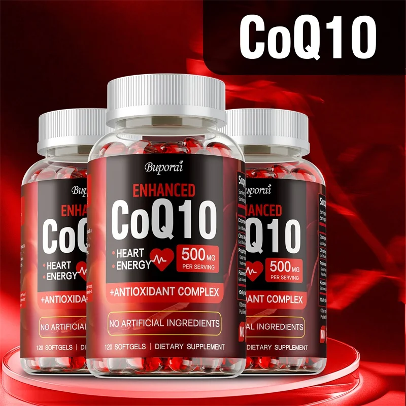 CoQ10 Supplement - Boost Energy Levels, Improve Blood Circulation, Support Heart Function and Powerful Antioxidants
CoQ10 Supplement - Boost Energy Levels, Improve Blood Circulation, Support Heart Function and Powerful Antioxidants
