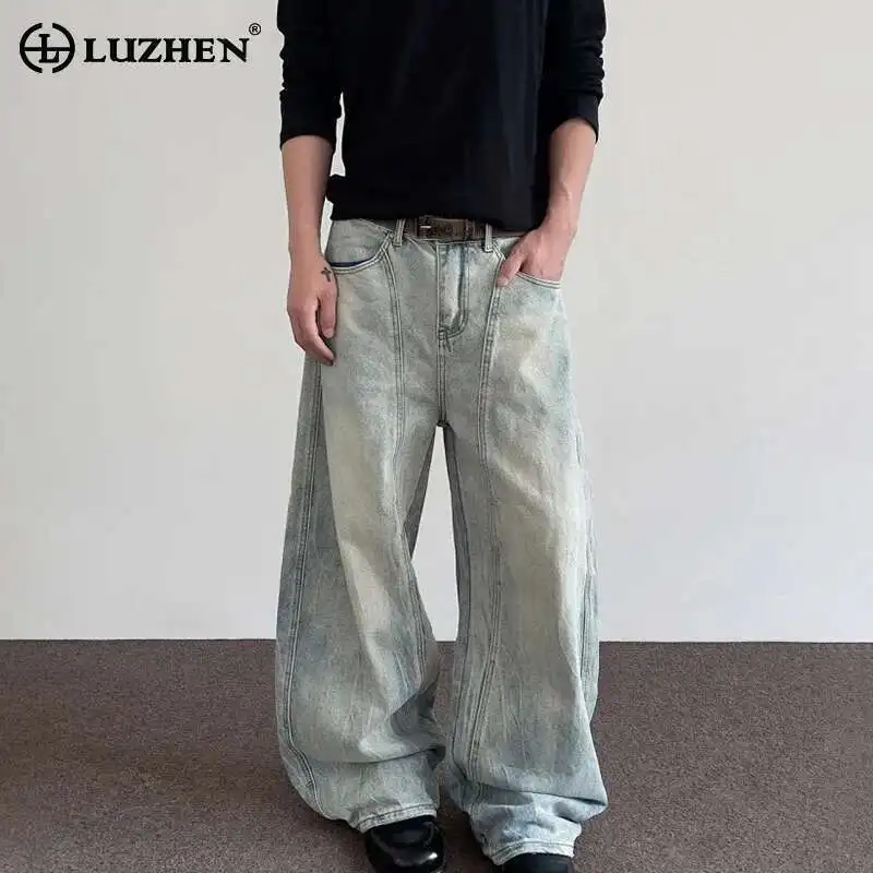 LUZHEN 2025 Vintage Style Washed Loose Jeans Men's Stylish Street Straight Wide Leg Male Denim Pants High Quality Clothes JY1066
LUZHEN 2025 Vintage Style Washed Loose Jeans Men's Stylish Street Straight Wide Leg Male Denim Pants High Quality Clothes JY1066