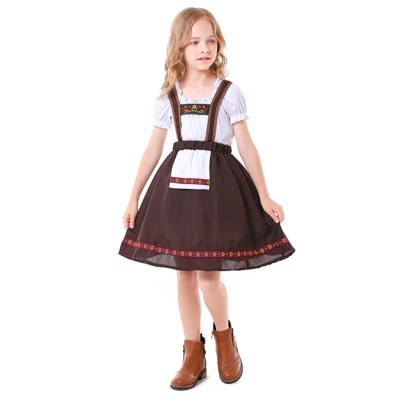 Traditional Bavarian Folk Festival Beer Festival Girls' Dress Halloween or German Holiday Costumes
Traditional Bavarian Folk Festival Beer Festival Girls' Dress Halloween or German Holiday Costumes