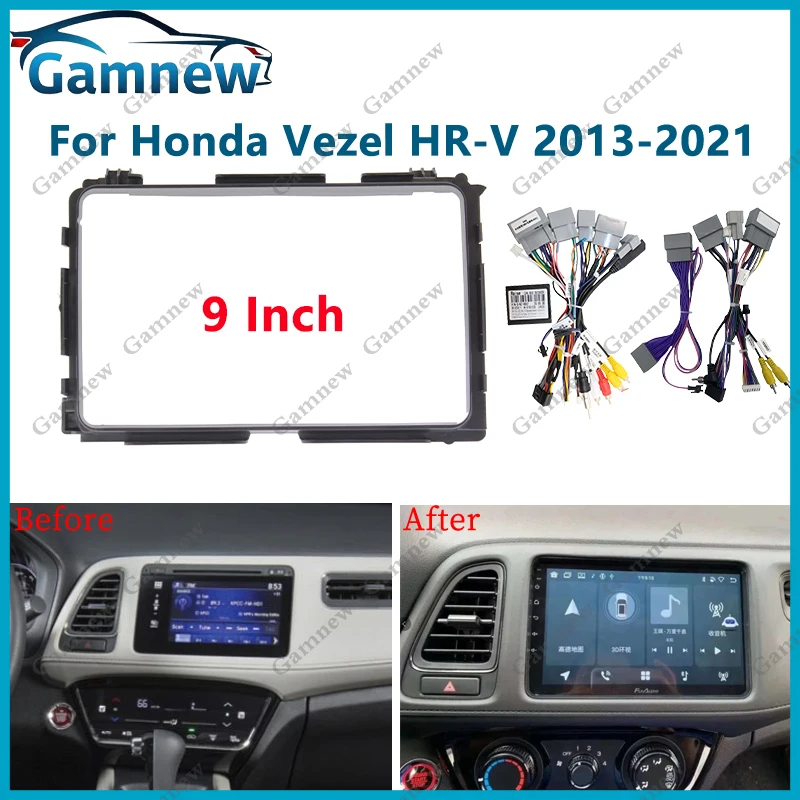 9 Inch Car Frame Fascia Adapter Canbus Box Decoder For Honda Vezel HR-V HRV HR V 2013-2021 Android Radio Dash Fitting Panel Kit
9 Inch Car Frame Fascia Adapter Canbus Box Decoder For Honda Vezel HR-V HRV HR V 2013-2021 Android Radio Dash Fitting Panel Kit