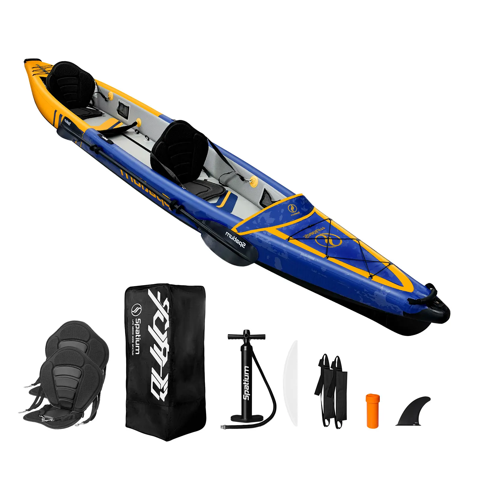 Spatium Inflatable Kayak, 2-Person Kayak Set for Adults with 550 LBS Weight Capacity, Portable Touring Kayaks Fishing Kayak
Spatium Inflatable Kayak, 2-Person Kayak Set for Adults with 550 LBS Weight Capacity, Portable Touring Kayaks Fishing Kayak