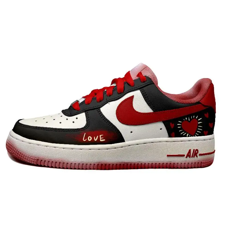 [Нескользящие износостойкие низкие туфли для скейтборда Nike Air Force 1, женские белые, черные, красные
[Нескользящие износостойкие низкие туфли для скейтборда Nike Air Force 1, женские белые, черные, красные