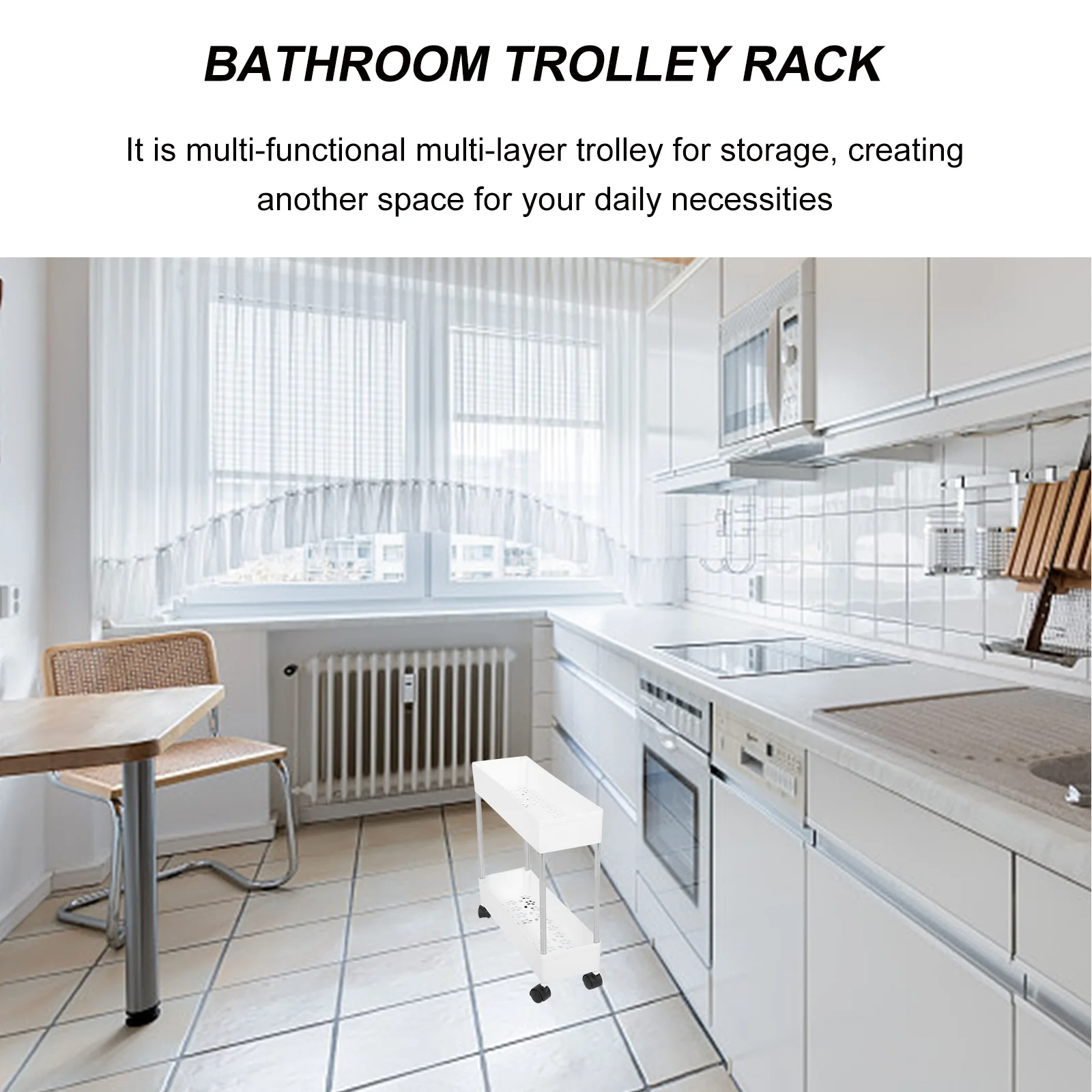 1pc Multi-Layer Storage Trolley Rack Kitchen Bathroom Movable Cart Casters Light Weight Portable Floor Type Home Organizer Stand
1pc Multi-Layer Storage Trolley Rack Kitchen Bathroom Movable Cart Casters Light Weight Portable Floor Type Home Organizer Stand