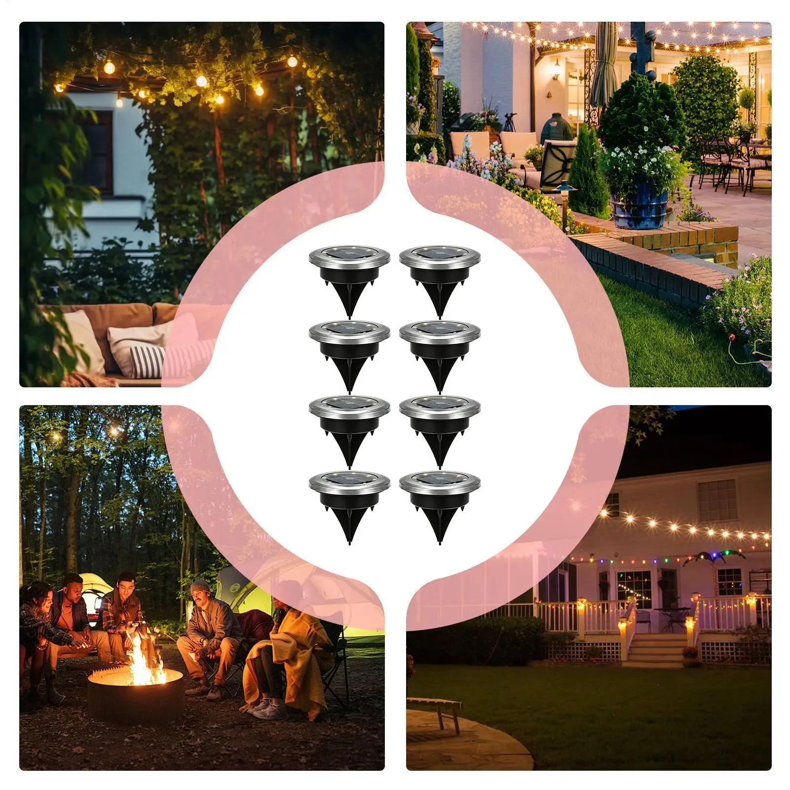 Ground Solar Lights 8-Piece Auto On Off Bright Solar Garden Lights Outdoor Decor For Lawn Yard Porch Deck Sidewalk Driveway Pool
Ground Solar Lights 8-Piece Auto On Off Bright Solar Garden Lights Outdoor Decor For Lawn Yard Porch Deck Sidewalk Driveway Pool