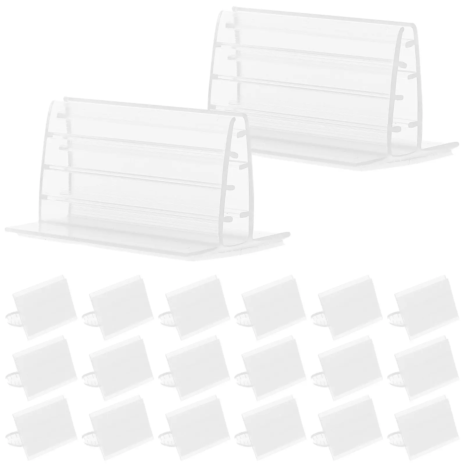 20Pcs Adhesive Panel Sign Holders Sturdy Lightweight Mini Sneeze Guard Holders for Name Tags Table Numbers Photos Cards Menus
20Pcs Adhesive Panel Sign Holders Sturdy Lightweight Mini Sneeze Guard Holders for Name Tags Table Numbers Photos Cards Menus
