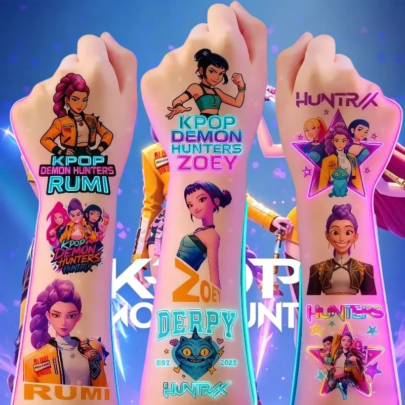 20pcs/set Cartoon Kpob Damon Hunters Rumi Kang Temporary Tattoo Sticker Rumi Tattoo Sticker Demonizing For Party Gifts
20pcs/set Cartoon Kpob Damon Hunters Rumi Kang Temporary Tattoo Sticker Rumi Tattoo Sticker Demonizing For Party Gifts