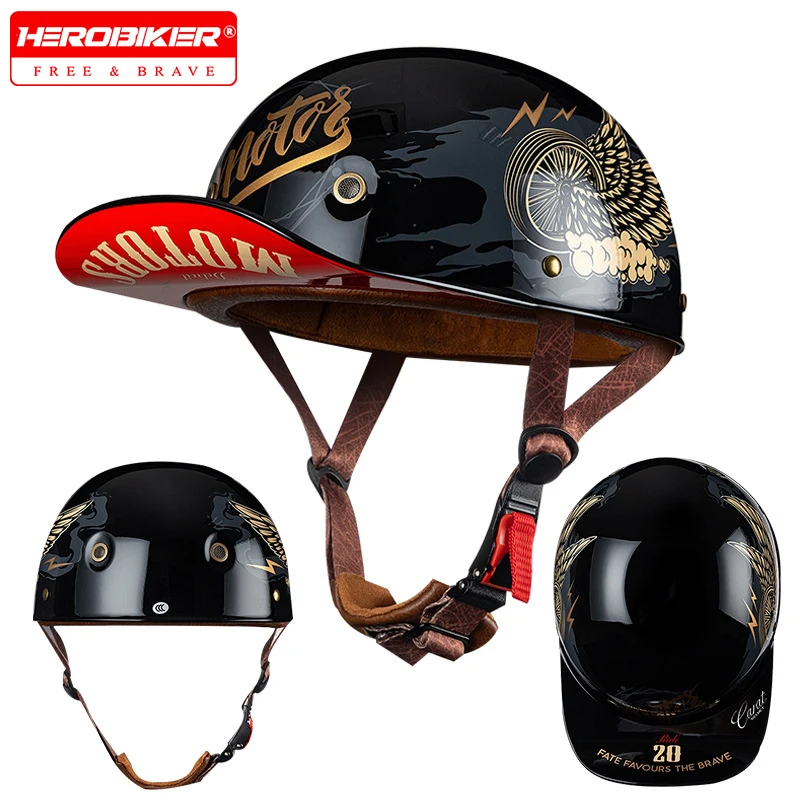 Personalized Helmet Retro Motorcycle Helmet Men's Scooter Half Helmet Winter Women Electric Bike Motobike Motocross Half Helmet
Personalized Helmet Retro Motorcycle Helmet Men's Scooter Half Helmet Winter Women Electric Bike Motobike Motocross Half Helmet