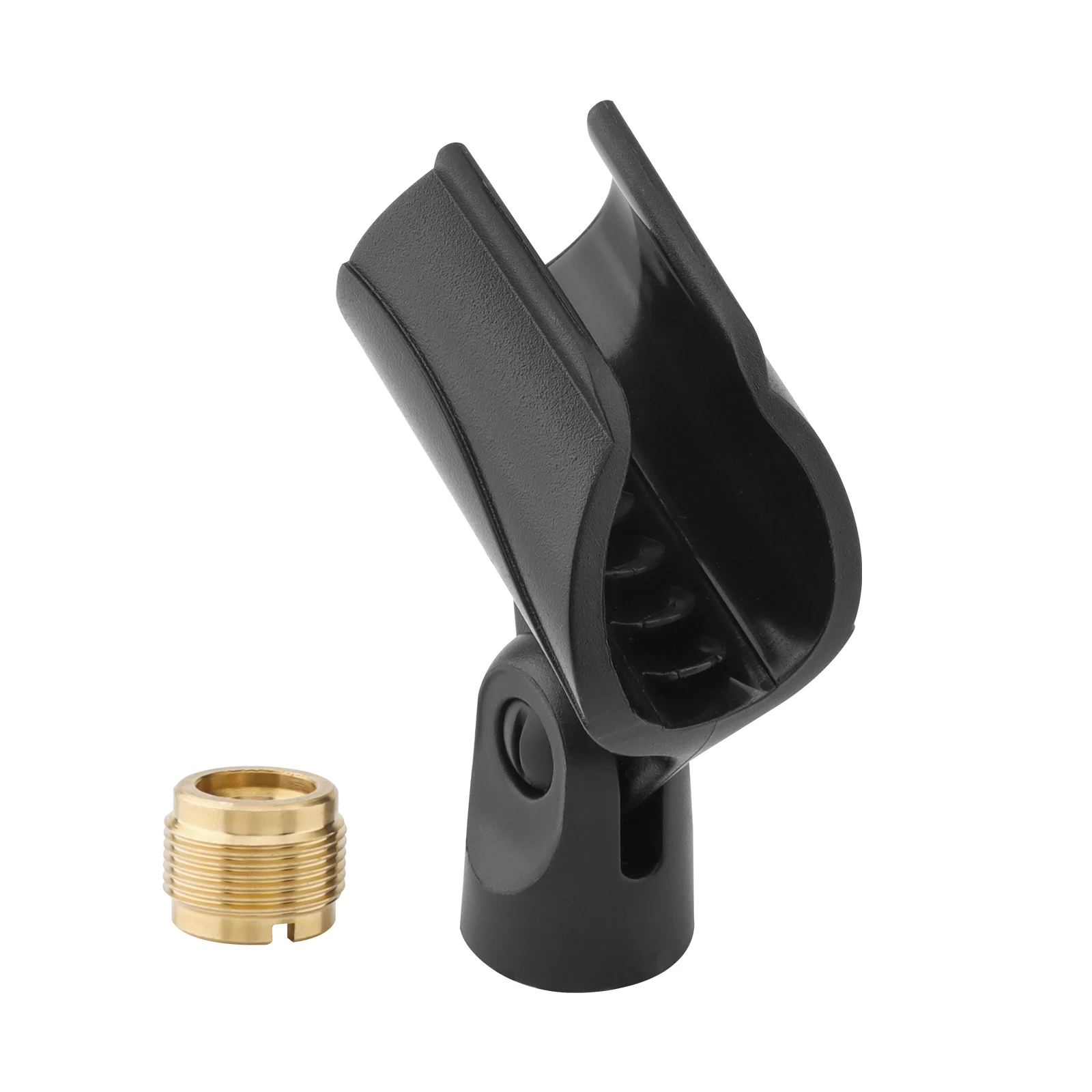 Universal Microphone Clip Holder for Most Handheld Microphones, Comes with 5/8inch Male to 3/8inch Female Screw Adapters
Universal Microphone Clip Holder for Most Handheld Microphones, Comes with 5/8inch Male to 3/8inch Female Screw Adapters