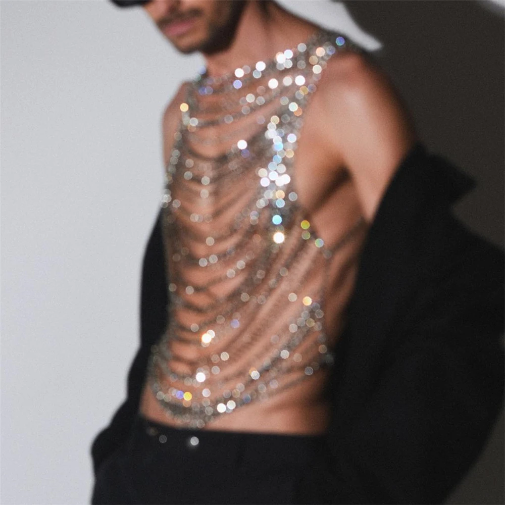 Exaggerated Shiny Claw Chain Tassel Rhinestone Chest Chain Jewelry Atmospheric Banquet Party Multi layer Body Chain Jewelry
Exaggerated Shiny Claw Chain Tassel Rhinestone Chest Chain Jewelry Atmospheric Banquet Party Multi layer Body Chain Jewelry