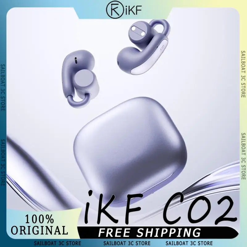 IKF C02 Ear Clip Wireless Earphone HiFi Bone Conduction 360 Panoramic Sound Bluetooth 5.4 IPX5 Waterproof Sports Headset Custom 
IKF C02 Ear Clip Wireless Earphone HiFi Bone Conduction 360 Panoramic Sound Bluetooth 5.4 IPX5 Waterproof Sports Headset Custom