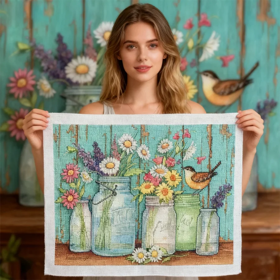 Tea Cup Chrysanthemum Flowers Pre-Printed 11CT Embroidery Cross Stitch Kits Mosaic Drill Landscape Home Decor Gifts
Tea Cup Chrysanthemum Flowers Pre-Printed 11CT Embroidery Cross Stitch Kits Mosaic Drill Landscape Home Decor Gifts