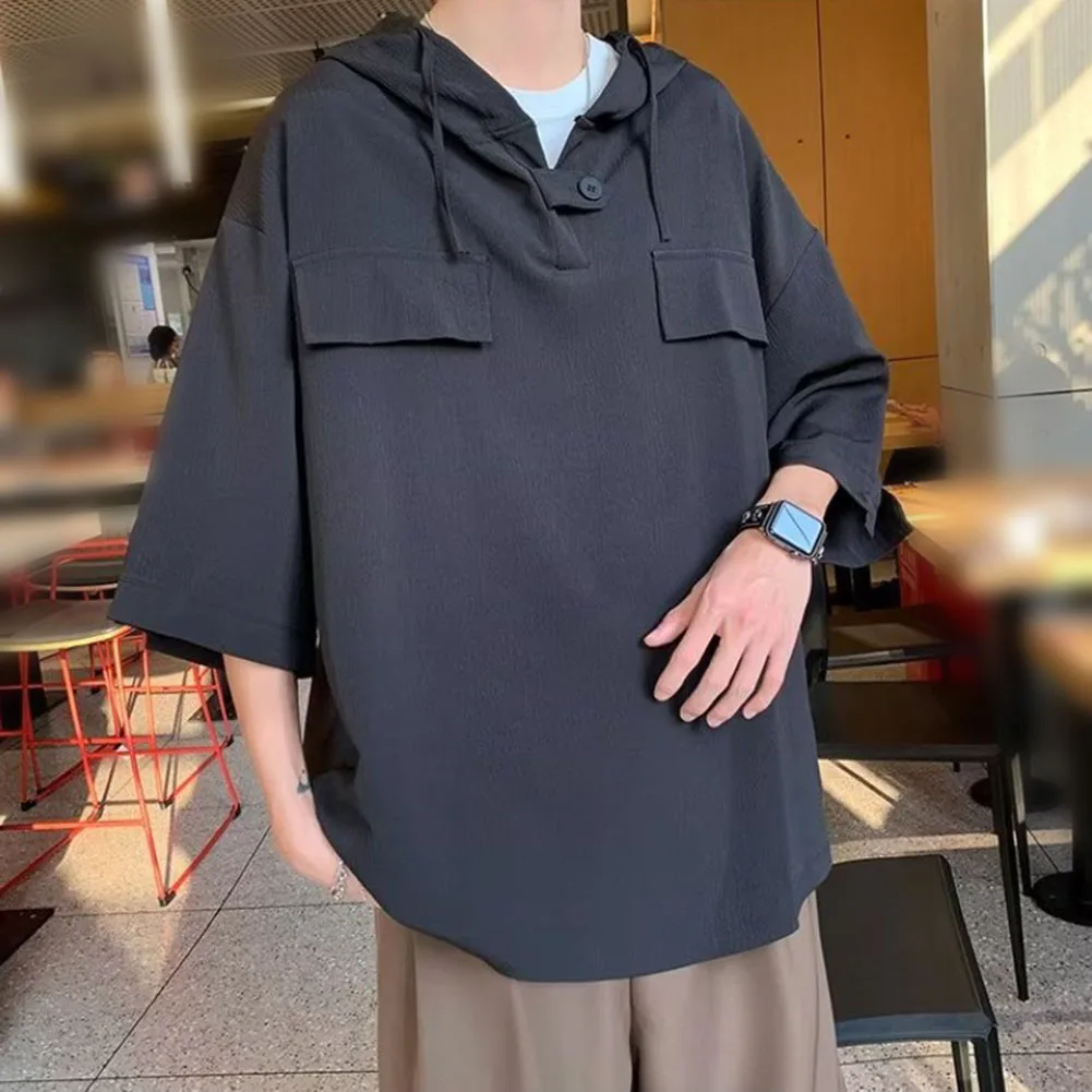 Brand New Fashion High Quality Widely Applicable Affordable T Shirt Men T Shirt Drawstring Half Sleeve Ice Silk
Brand New Fashion High Quality Widely Applicable Affordable T Shirt Men T Shirt Drawstring Half Sleeve Ice Silk