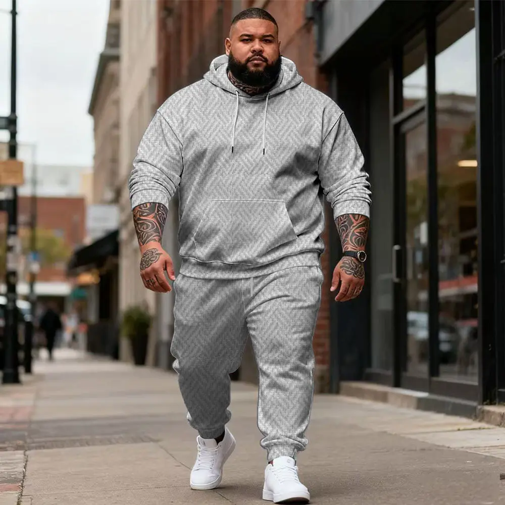 S-9xl plus size Big & Tall Men's Hoodie Set: Ethnic, Plaid Elements - 2-Piece Wear, Breathable Material, Stylish Designs
S-9xl plus size Big & Tall Men's Hoodie Set: Ethnic, Plaid Elements - 2-Piece Wear, Breathable Material, Stylish Designs