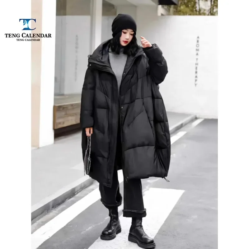Winter Hooded Down Jacket, Artistic Retro Plus Size Medium Long Thick Warm Loose White Duck Down Jacket, Women's 24 New Styles
Winter Hooded Down Jacket, Artistic Retro Plus Size Medium Long Thick Warm Loose White Duck Down Jacket, Women's 24 New Styles