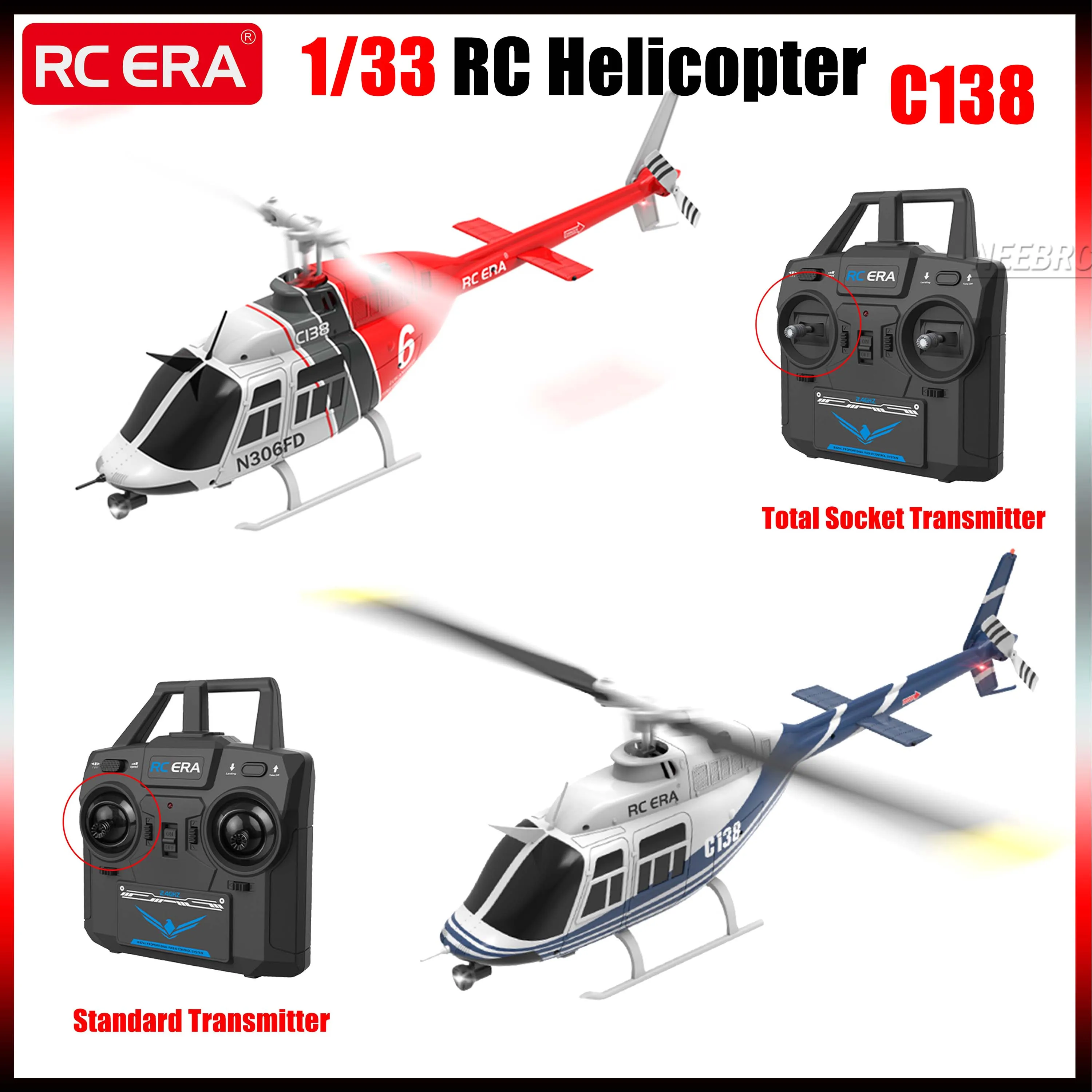 1/33 RC Helicopter C138 6-axis Gyro Flybarless One-key Take-off/landing 6G Mode 3D Roll 7.4V Battery 6CH 2.4G Transmitter Part
1/33 RC Helicopter C138 6-axis Gyro Flybarless One-key Take-off/landing 6G Mode 3D Roll 7.4V Battery 6CH 2.4G Transmitter Part