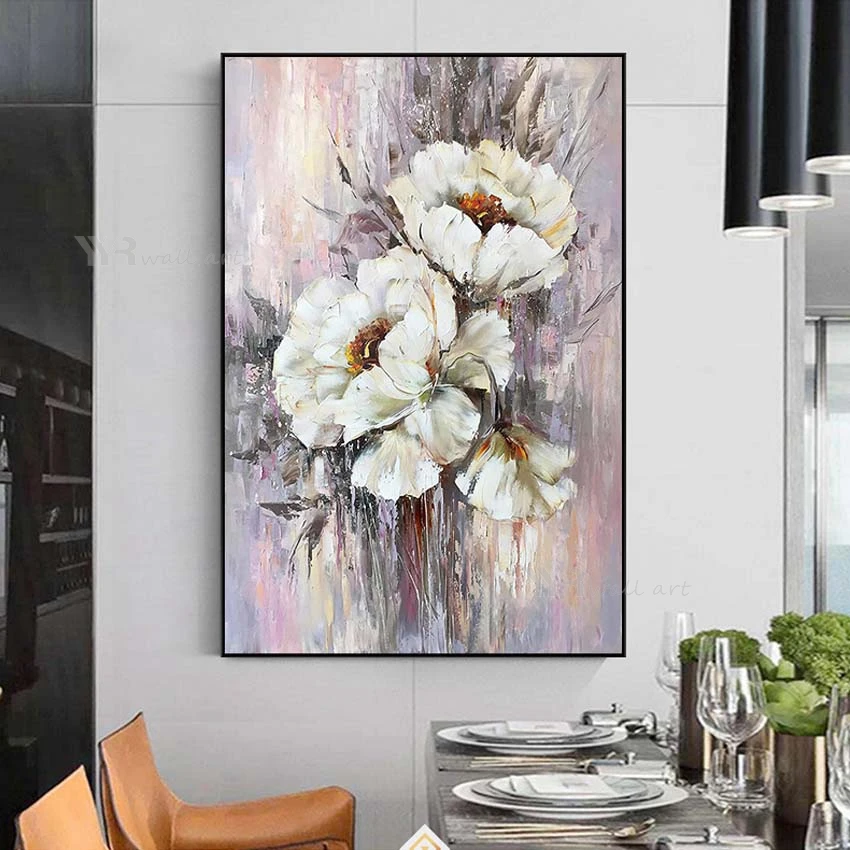 Abstract White Flowers Picture Wall Art Poster For Home Decor Pure Handmade Oil Painting On Canvas For Living Room Bedroom Decor
Abstract White Flowers Picture Wall Art Poster For Home Decor Pure Handmade Oil Painting On Canvas For Living Room Bedroom Decor