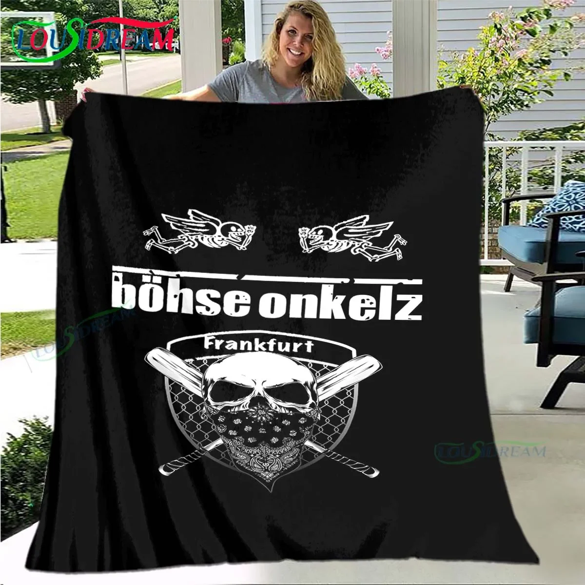Germany Bohse Onkelz Blanket,Flannel Throw Blanket for Home Bedroom Bed Sofa Picnic Office Hiking Leisure Nap Birthday Gift
Germany Bohse Onkelz Blanket,Flannel Throw Blanket for Home Bedroom Bed Sofa Picnic Office Hiking Leisure Nap Birthday Gift