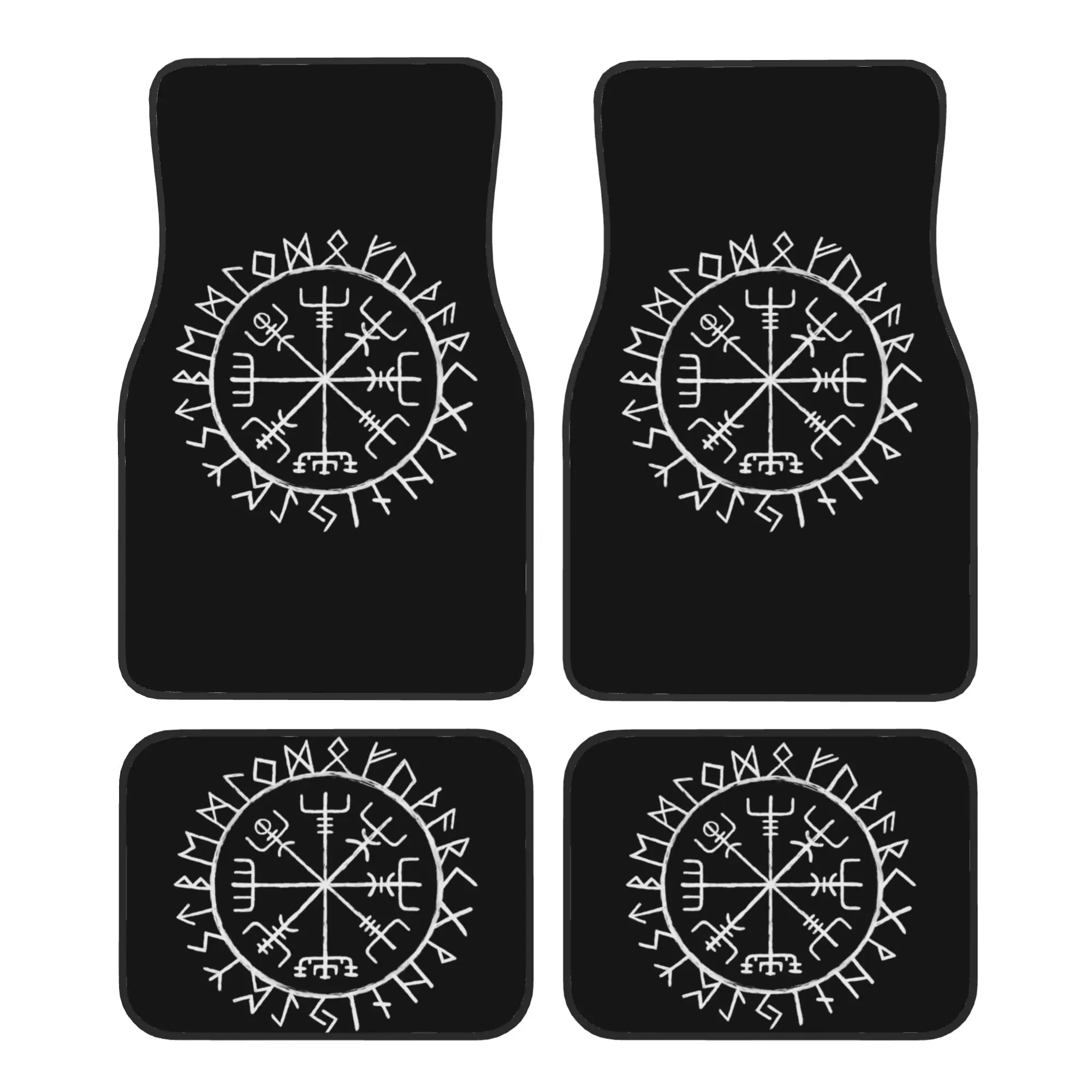 Nordic Mythology Rune Circle Viking Car Floor Mats of 4 Pieces Crystal Velvet Rugs Universal Car Front Rear Carpets Foot Mats
Nordic Mythology Rune Circle Viking Car Floor Mats of 4 Pieces Crystal Velvet Rugs Universal Car Front Rear Carpets Foot Mats