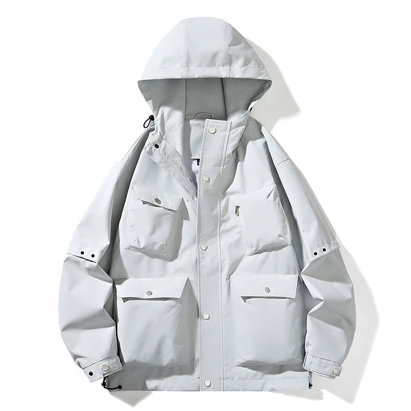 Men's Thin Hiking Jacket White Black Waterproof Autumn Windbreaker Outdoor Hooded Camping Jackets Male Windproof Coat Korean
Men's Thin Hiking Jacket White Black Waterproof Autumn Windbreaker Outdoor Hooded Camping Jackets Male Windproof Coat Korean