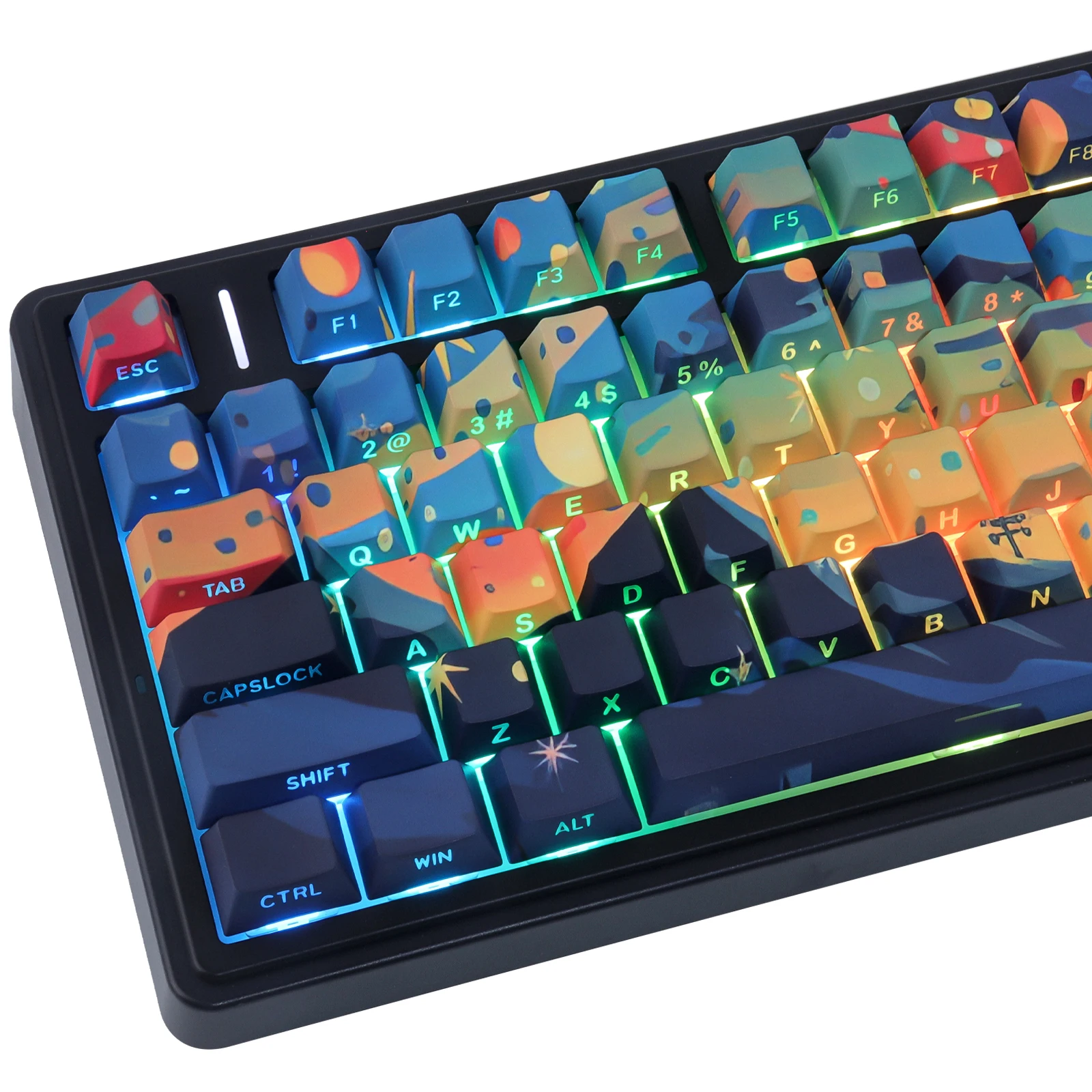 Starry Sky V3 Dye-Sublimated Side-Printed Backlit Keycaps, 128 Keys, PBT Material, cherry profile
Starry Sky V3 Dye-Sublimated Side-Printed Backlit Keycaps, 128 Keys, PBT Material, cherry profile