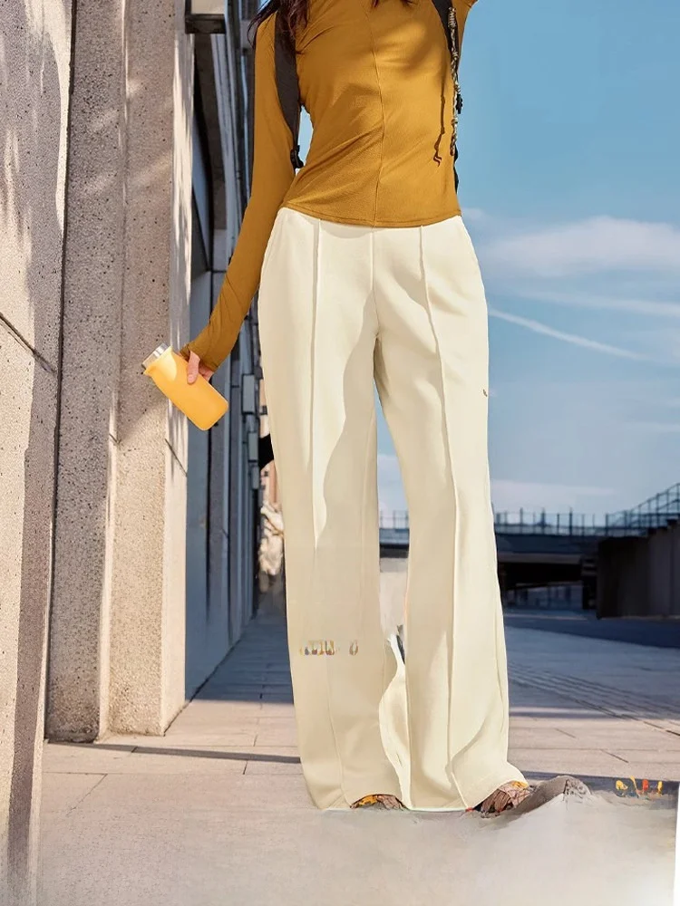 Женские брюки с высокой талией и широкими штанинами, свободные повседневные брюки, эластичные брюки для прогулок, повседневные прямые брюки из нейлона и спандекса
Женские брюки с высокой талией и широкими штанинами, свободные повседневные брюки, эластичные брюки для прогулок, повседневные прямые брюки из нейлона и спандекса