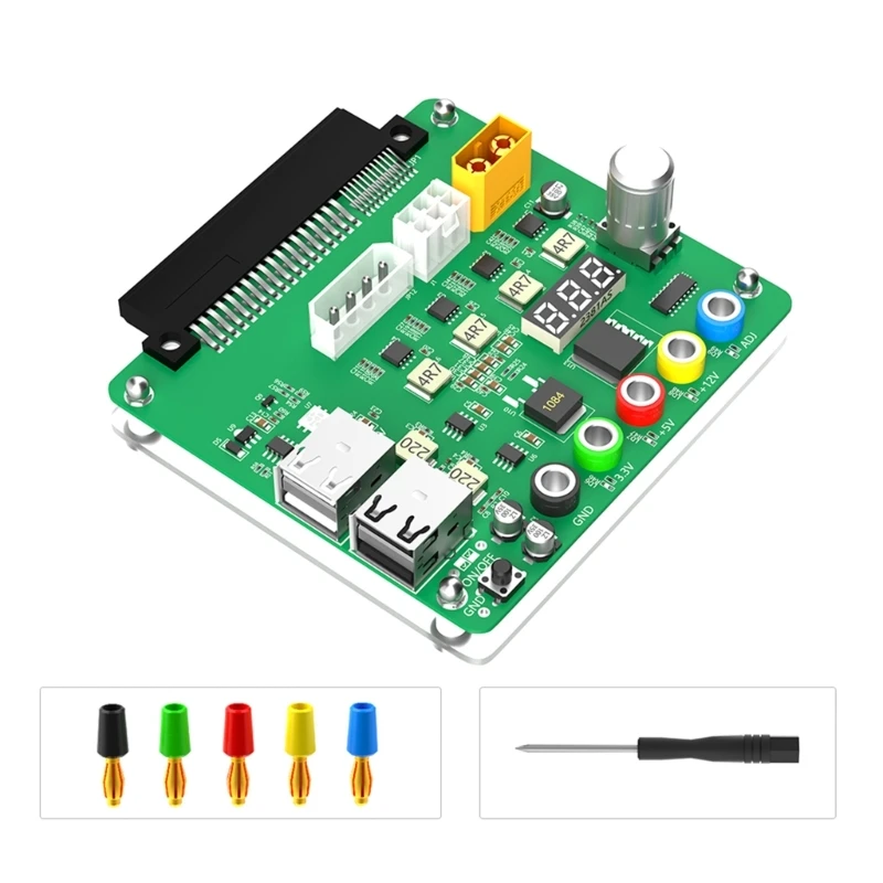 Adjustable Voltages Power Supply Adapters Breakouts Board 3.3V/5V/12V Voltages
Adjustable Voltages Power Supply Adapters Breakouts Board 3.3V/5V/12V Voltages