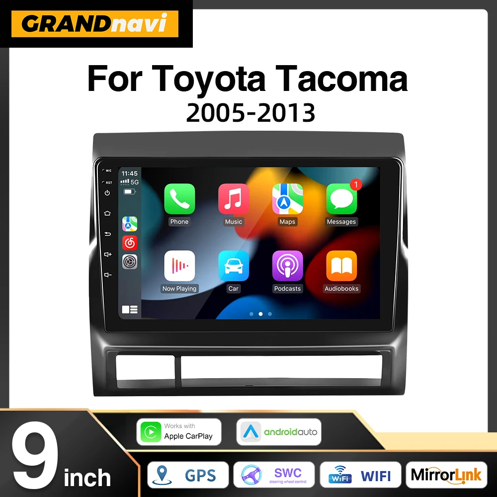 Grandnavi 9” Android 13 Car Radio For Toyota Tacoma 2 Hilux 2005-2013 Wireless Carplay Android Auto Stereo GPS DSP WIFI 2Din
Grandnavi 9” Android 13 Car Radio For Toyota Tacoma 2 Hilux 2005-2013 Wireless Carplay Android Auto Stereo GPS DSP WIFI 2Din