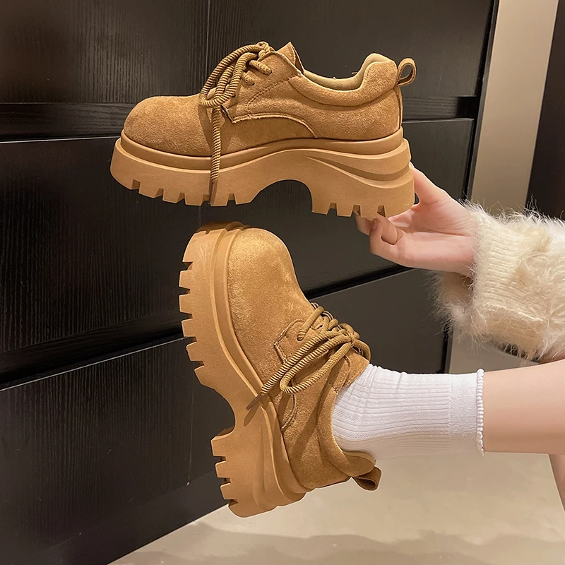 Thick-soled Square Heel Round Toe Lace-up Waterproof Platform Versatile, Comfortable, Anti-slip and Breathable Women's Shoes
Thick-soled Square Heel Round Toe Lace-up Waterproof Platform Versatile, Comfortable, Anti-slip and Breathable Women's Shoes