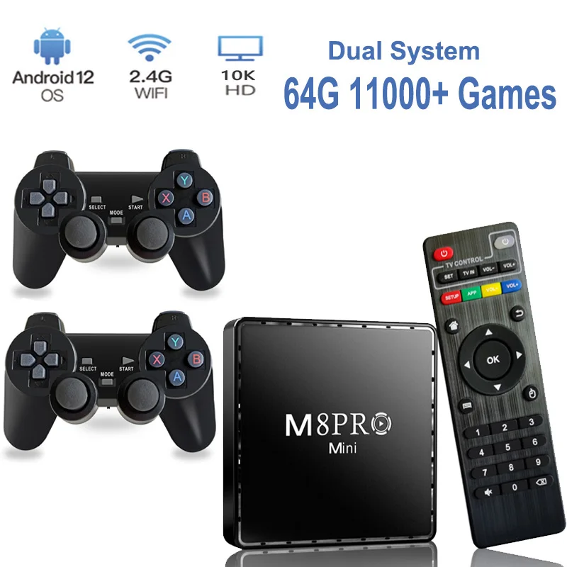 Game Stick M8 Pro Mini TV Box 64G 10000 Ретро Игровая консоль 2.4G Беспроводные контроллеры Android 12 Телевизионная приставка Wi-Fi Двойная система для детских подарков Рождество 2024
Game Stick M8 Pro Mini TV Box 64G 10000 Ретро Игровая консоль 2.4G Беспроводные контроллеры Android 12 Телевизионная приставка Wi-Fi Двойная система для детских подарков Рождество 2024