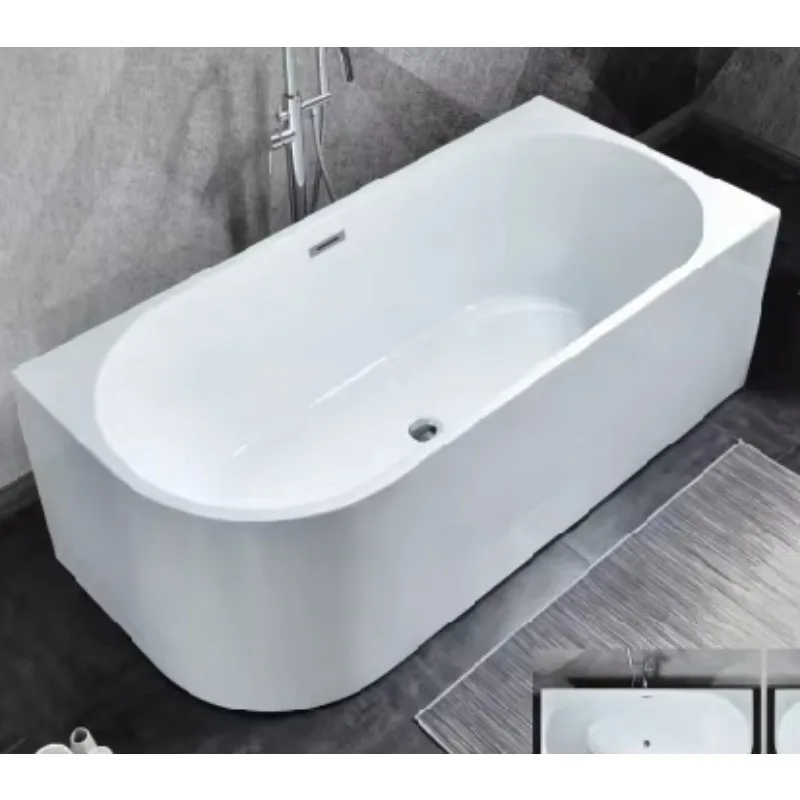 Портативная белая акриловая отдельностоящая ванна для глубокого замачивания с сливом для отелей, вилл, ванных комнат
Портативная белая акриловая отдельностоящая ванна для глубокого замачивания с сливом для отелей, вилл, ванных комнат