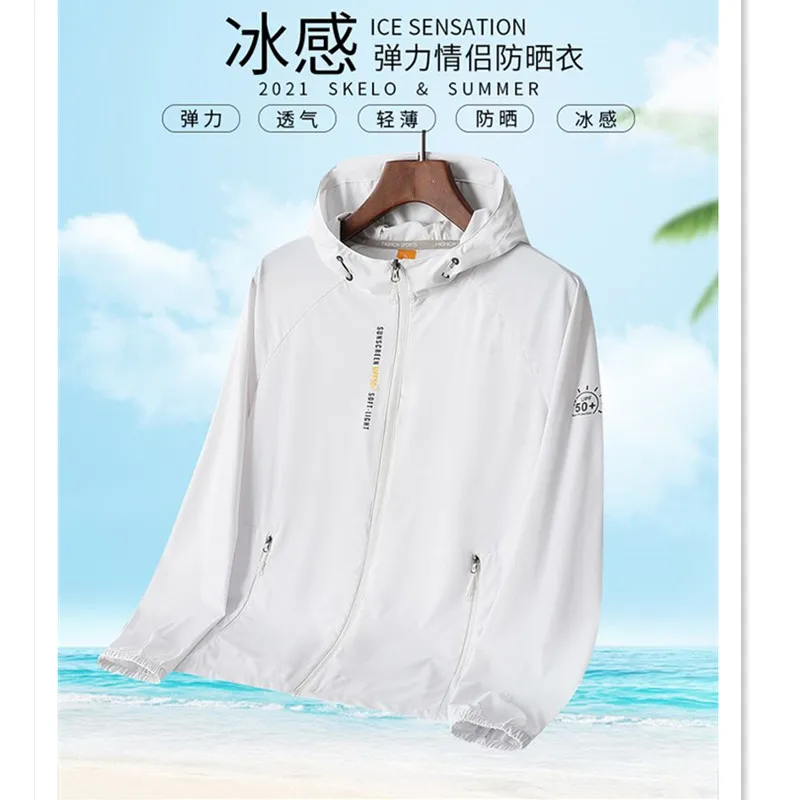 High Quality Men Women Sunscreen Jacket Summer UPF 50+ UV Resistant Coat Hooded Couple Breathable Cool Ice Silk Skin Clothing
High Quality Men Women Sunscreen Jacket Summer UPF 50+ UV Resistant Coat Hooded Couple Breathable Cool Ice Silk Skin Clothing