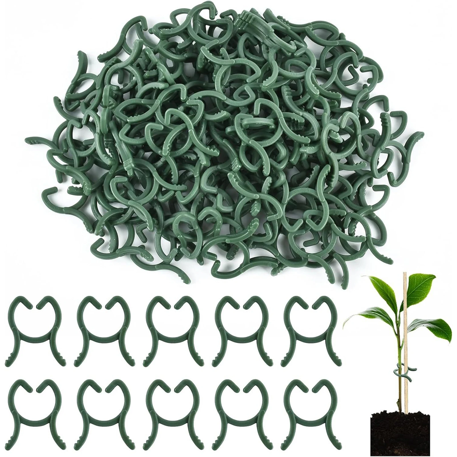 200pcs Plants Gardening Buckles Fixing Clips for Grapes Cucumber for Indoor Outdoor Flower Vegetable Planting Accessories
200pcs Plants Gardening Buckles Fixing Clips for Grapes Cucumber for Indoor Outdoor Flower Vegetable Planting Accessories