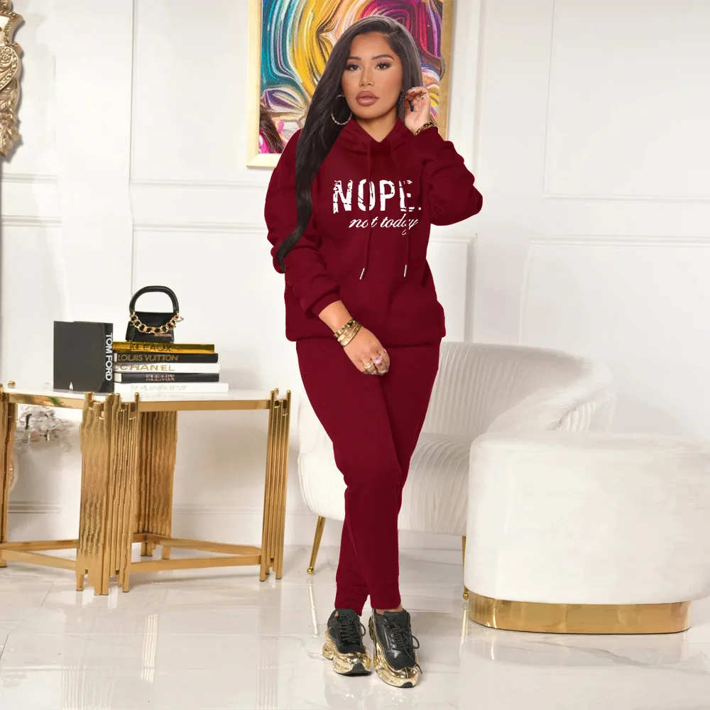Casual Women's Autumn and Winter Velvet Suit Fashion Hooded Sweater Two-piece Street Fashion Suit
Casual Women's Autumn and Winter Velvet Suit Fashion Hooded Sweater Two-piece Street Fashion Suit