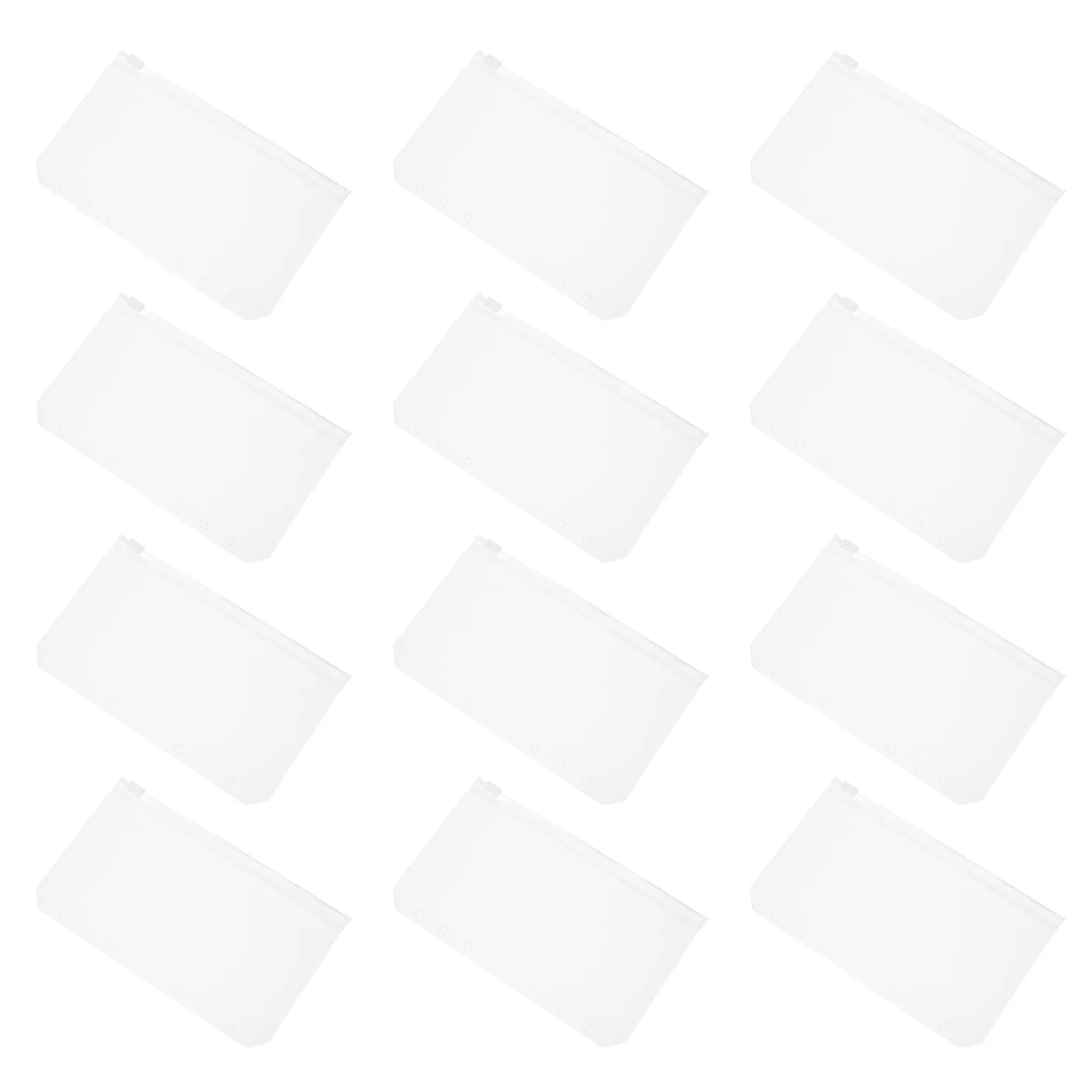 12pcs Pvc Binder Pouch Zipper Binder Pocket A6 6 Holes Transparent Document Bag For Receipts Coupons Movie Tickets Storage
12pcs Pvc Binder Pouch Zipper Binder Pocket A6 6 Holes Transparent Document Bag For Receipts Coupons Movie Tickets Storage