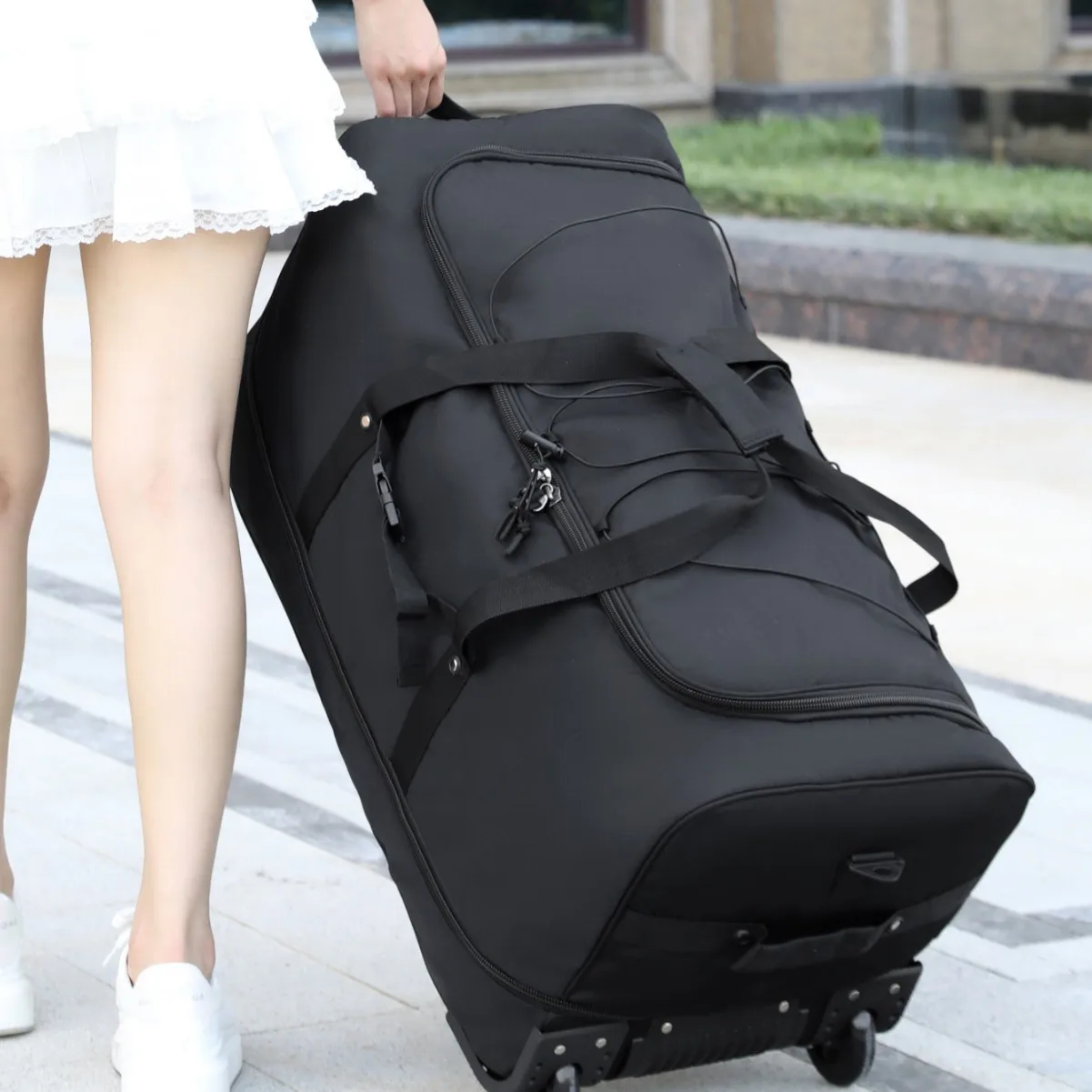 Мужская многофункциональная дорожная сумка на колесиках с выдвижной ручкой, наплечная сумка для ручной клади, сумка на колесиках для деловых поездок и отдыха, из ткани Оксфорд
Мужская многофункциональная дорожная сумка на колесиках с выдвижной ручкой, наплечная сумка для ручной клади, сумка на колесиках для деловых поездок и отдыха, из ткани Оксфорд