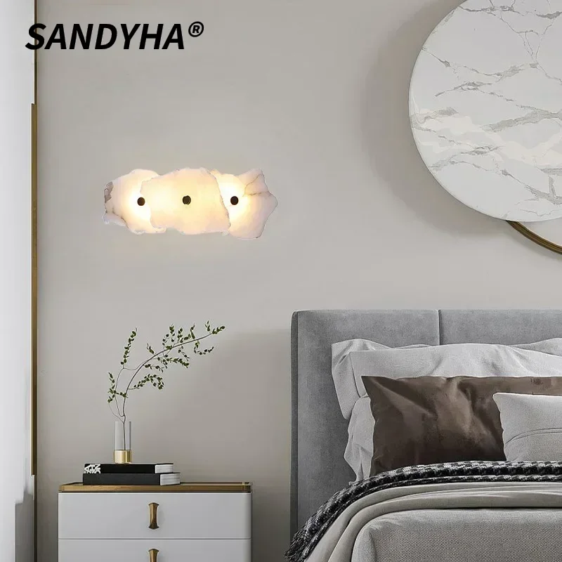 SANDYHA Minimalist Wall Lamp Marble Bedside Light Splicing LED Lighting Fixture For Bedroom Living Room Corridor And Home Decor
SANDYHA Minimalist Wall Lamp Marble Bedside Light Splicing LED Lighting Fixture For Bedroom Living Room Corridor And Home Decor