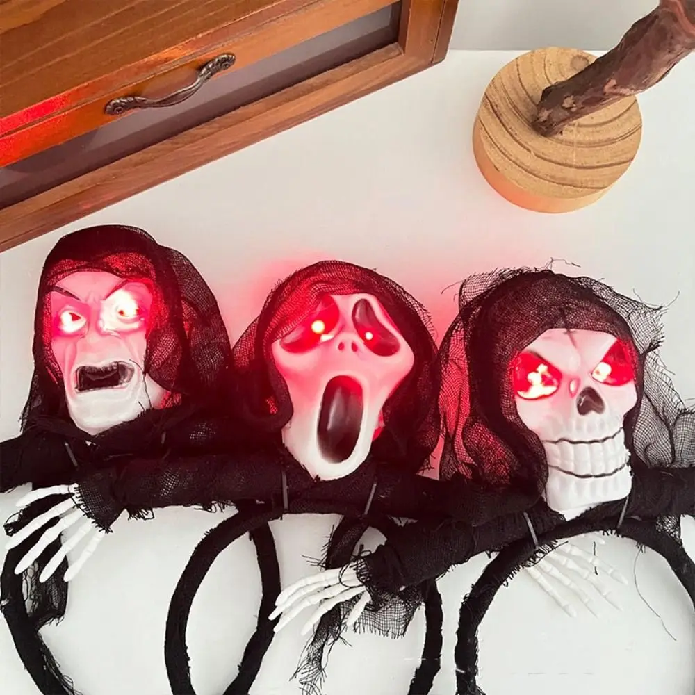 Luminescence Halloween Hairband Ghost Face Funny Skeleton Hair Hoop Party Props Hair Accessories Scary Cosplay Headwear
Luminescence Halloween Hairband Ghost Face Funny Skeleton Hair Hoop Party Props Hair Accessories Scary Cosplay Headwear