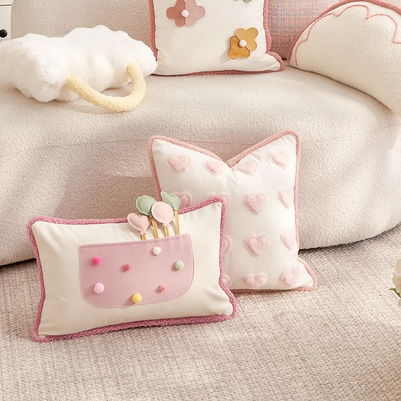 Cloth white sofa throw pillow pillow pillow cover cushion girl by living room cute light luxury pink
Cloth white sofa throw pillow pillow pillow cover cushion girl by living room cute light luxury pink