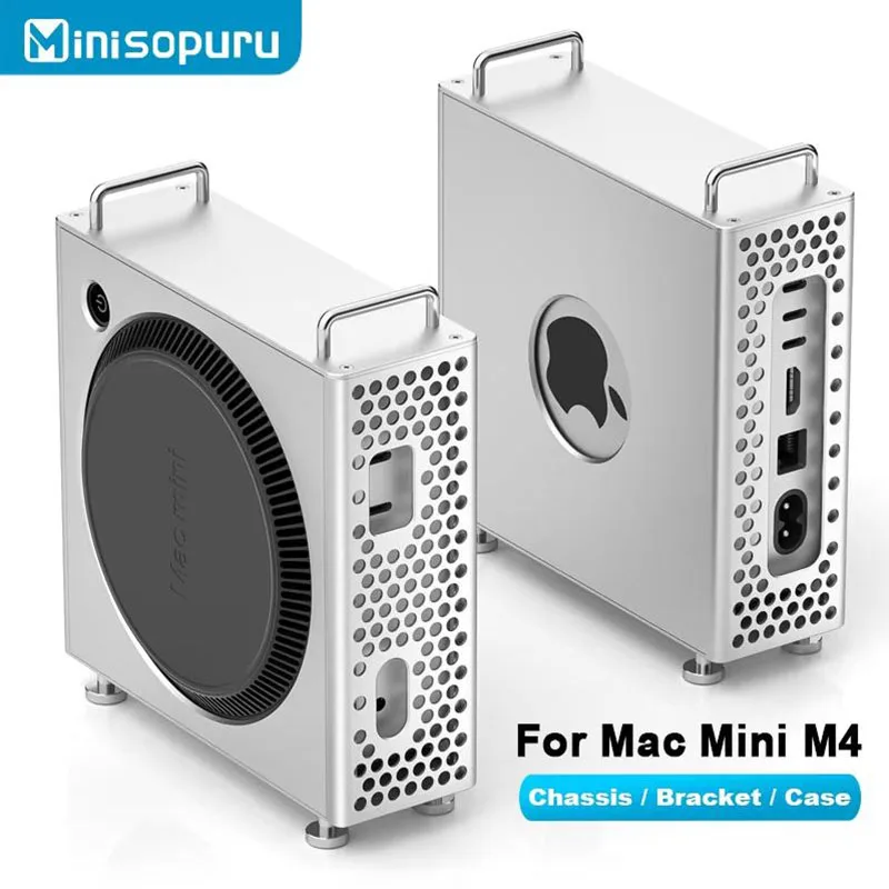 Minisopuru Mac Mini M4 подставка для компьютера, чехол для компьютера, противоударная настольная подставка, крепление из алюминиевого сплава для Mac mini M4, аксессуары
Minisopuru Mac Mini M4 подставка для компьютера, чехол для компьютера, противоударная настольная подставка, крепление из алюминиевого сплава для Mac mini M4, аксессуары