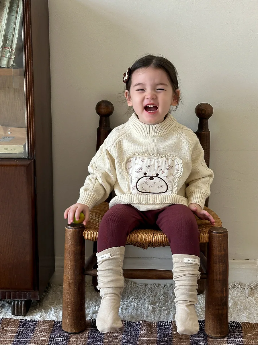 Children's Clothing Girls' Sweater 2024 Autumn New Children's Korean Style Western Style Knitted Top Baby Clothes
Children's Clothing Girls' Sweater 2024 Autumn New Children's Korean Style Western Style Knitted Top Baby Clothes