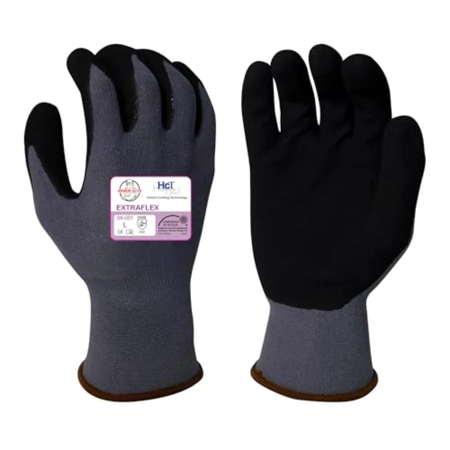 Extraflex Protective Work Gloves - Abrasion Resistant For Women and Men with MicroFoam Nitrile Palm Coating - ANSI 3 M
Extraflex Protective Work Gloves - Abrasion Resistant For Women and Men with MicroFoam Nitrile Palm Coating - ANSI 3 M