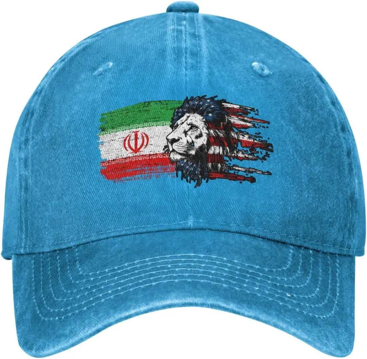 Lion America Flag Iran Iranian Flag Vintage Twill Denim Hat Washed Distressed Baseball Cap
Lion America Flag Iran Iranian Flag Vintage Twill Denim Hat Washed Distressed Baseball Cap
