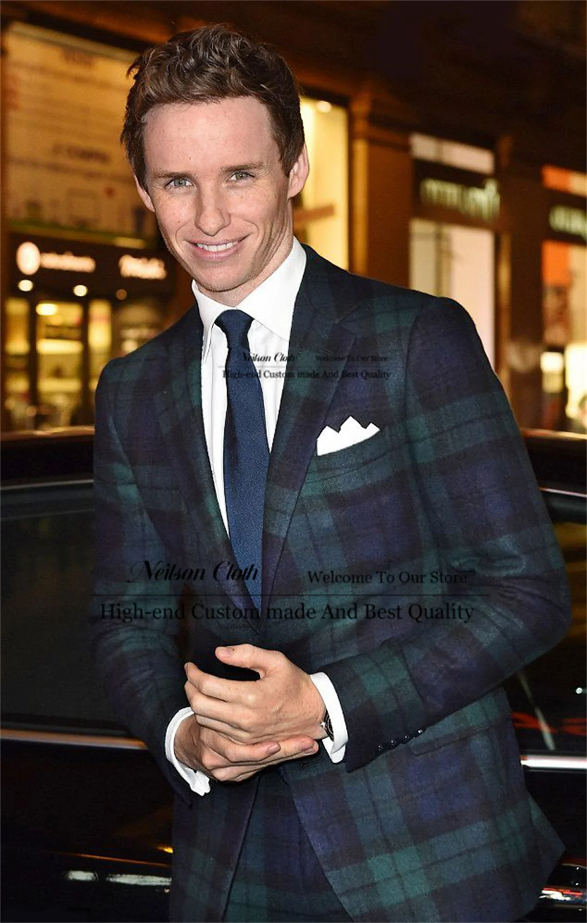 Fashion Single Breasted Male Prom Blazers 2 Pcs Sets Plaid Groom Wedding Tuxedos Notched Lapel Slim Fit Terno Masculino
Fashion Single Breasted Male Prom Blazers 2 Pcs Sets Plaid Groom Wedding Tuxedos Notched Lapel Slim Fit Terno Masculino