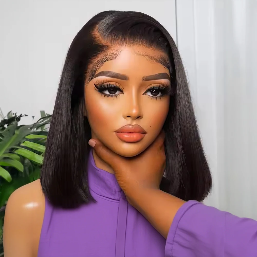 13x4 13x6 Short Bob Burmese Remy Hair Preplucked Lace Front Wigs 250 Density Bone Straight Glueless Human Hair Lace Front Wigs
13x4 13x6 Short Bob Burmese Remy Hair Preplucked Lace Front Wigs 250 Density Bone Straight Glueless Human Hair Lace Front Wigs