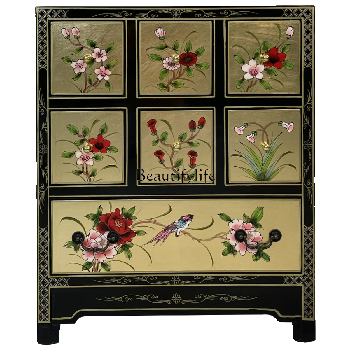 FG10Chinese Painted Furniture Multi-drawer Storage Side Cabinet Bedroom Bedside Vintage Locker
FG10Chinese Painted Furniture Multi-drawer Storage Side Cabinet Bedroom Bedside Vintage Locker