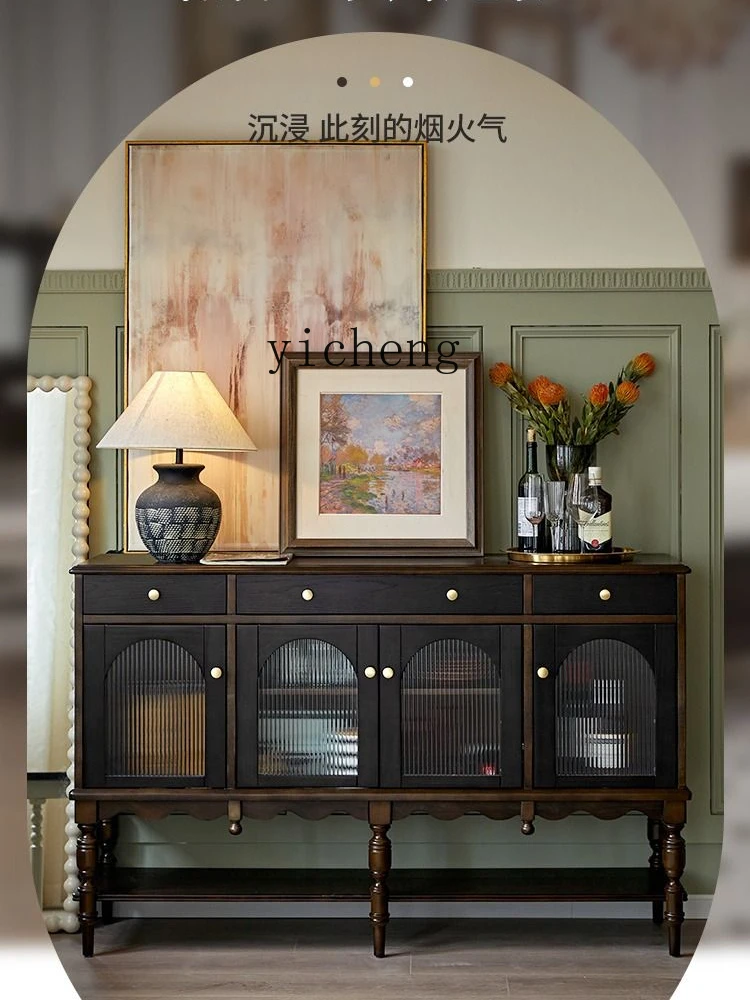 ZC Vintage Solid Wood Kitchen Sideboard Cabinet Hallway Living Room Entrance Locker
ZC Vintage Solid Wood Kitchen Sideboard Cabinet Hallway Living Room Entrance Locker