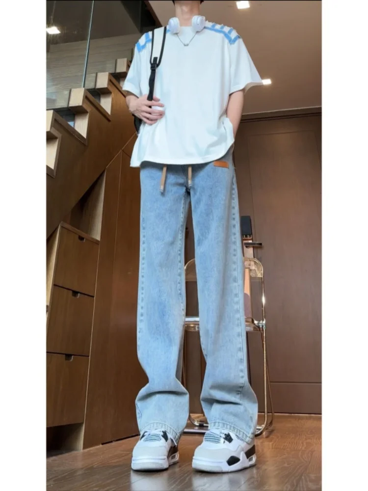 American Sle Dstring Jeans Men's Slim Fit Straight Leg Long Pants Spring Autumn Faionable Casual Wear Resistant
American Sle Dstring Jeans Men's Slim Fit Straight Leg Long Pants Spring Autumn Faionable Casual Wear Resistant