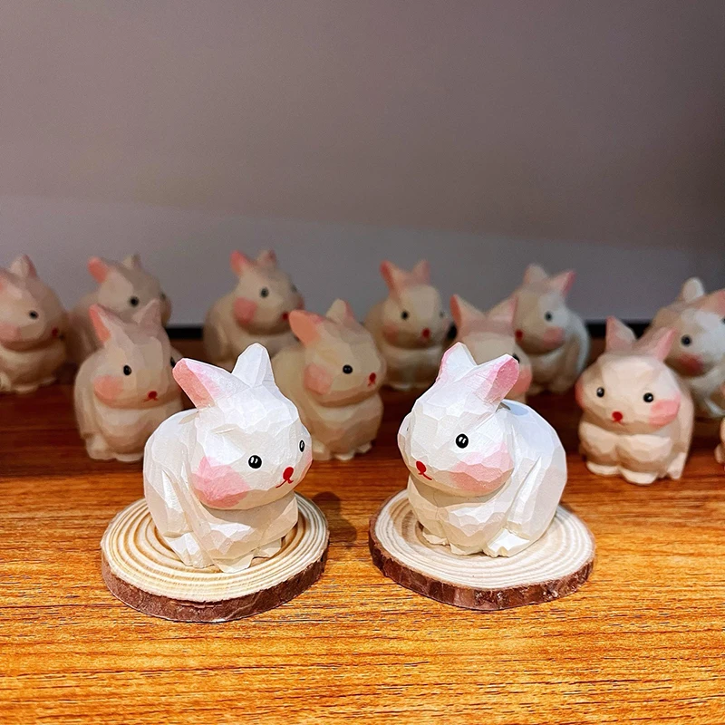 Wooden Rabbit Figurine Hand Carved Ornament Decoration Mini Cute Wooden Crafts For Home Decor Ornament
Wooden Rabbit Figurine Hand Carved Ornament Decoration Mini Cute Wooden Crafts For Home Decor Ornament