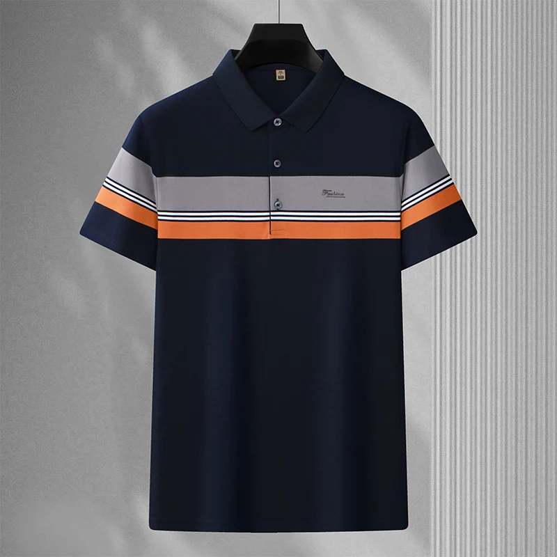 Men's short sleeve T-shirt 2024 Summer thin middle-sized fashion casual half sleeve lapel embroidery business polo shirt
Men's short sleeve T-shirt 2024 Summer thin middle-sized fashion casual half sleeve lapel embroidery business polo shirt