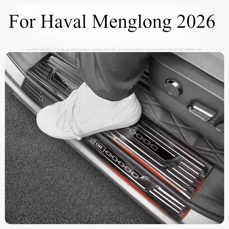 For Haval Menglong 2026 Car Welcome Pedal Trim Door Sill Protection Stickers Car Door Protector CAR ACCESSORIES
For Haval Menglong 2026 Car Welcome Pedal Trim Door Sill Protection Stickers Car Door Protector CAR ACCESSORIES